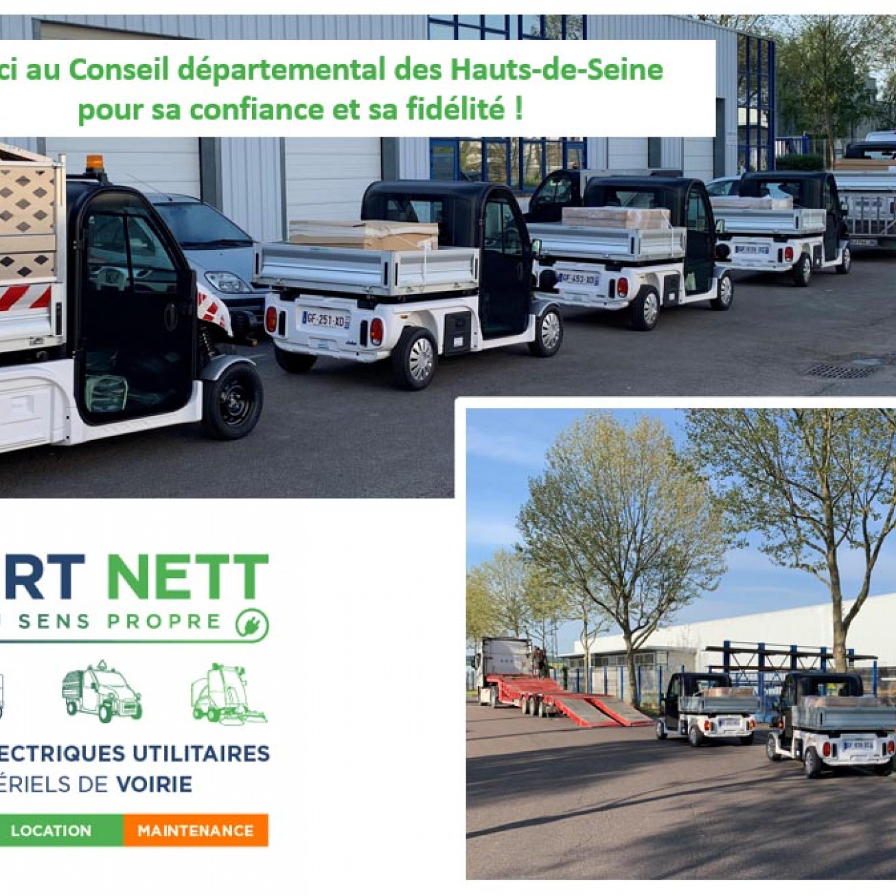 EXPERT NETT livre 4 véhicules électriques utilitaires Pulse 4 de Ligier au Conseil départemental des Hauts-de-Seine