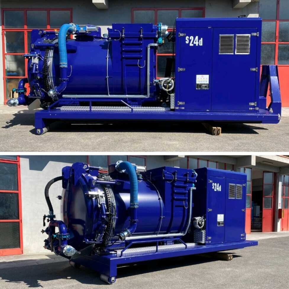S24 | Aspirateur industriel sur-mesure AMPLIROLL – 5 m³ – 3 400 m³/h – 100 kW Aspiration