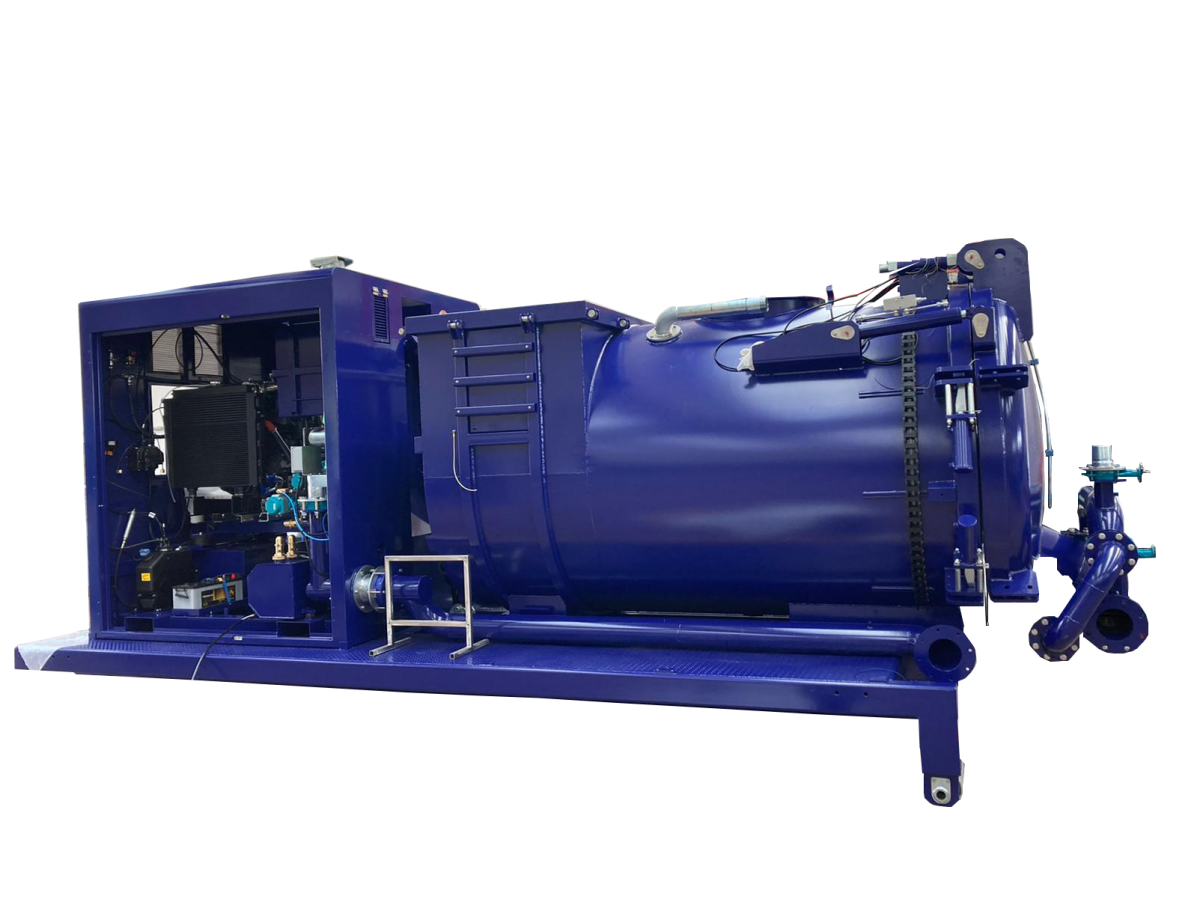 Aspirateur industriel sur mesure avec système  AMPLIROLLS et options refoulement Aspiration