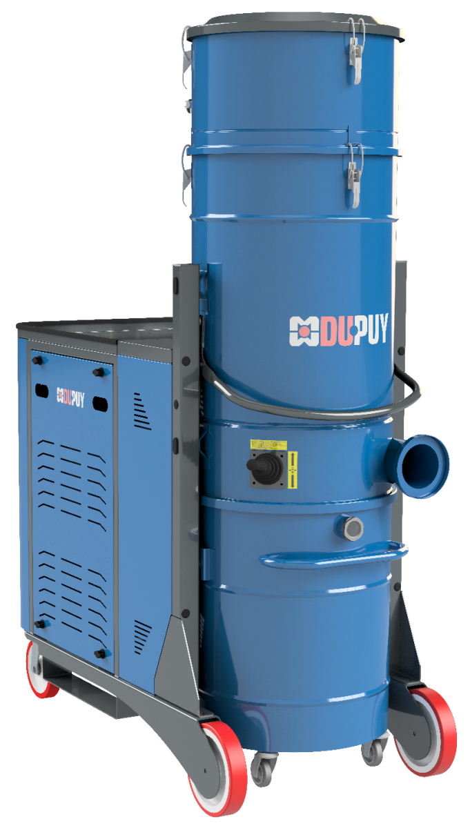 MHD 100 - Aspirateur industriel à trois phases robuste pour système d’aspirateur central Industriel