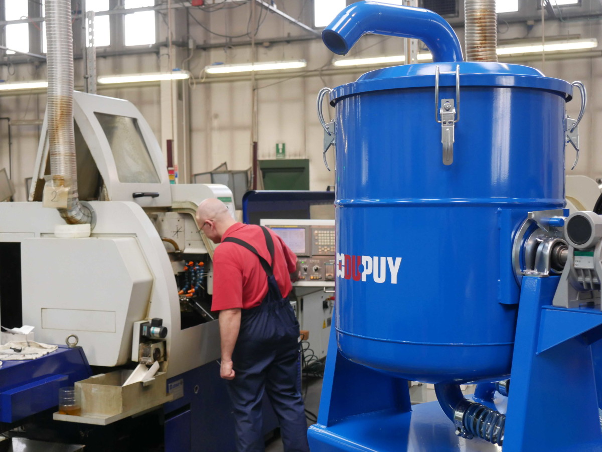 OILVAC 450: Aspirateur pour huiles et copeaux à haute capacité Huile et copeaux