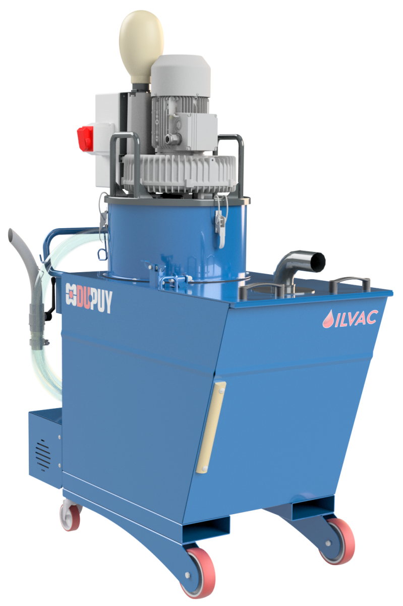 OILVAC 200 T - Aspirateur industriel triphasé de grande capacité Aspiration